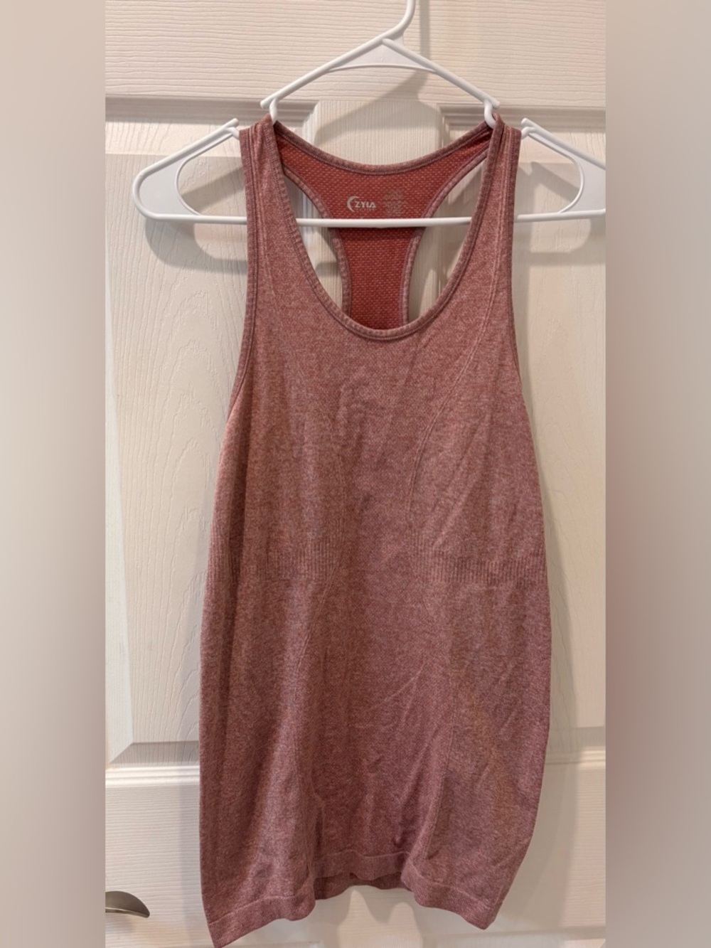 5/$25 Zyia Active Dusty Rose Racerback Tank Top